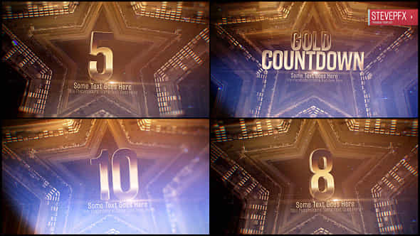 Gold Countdown - VideoHive 20562334