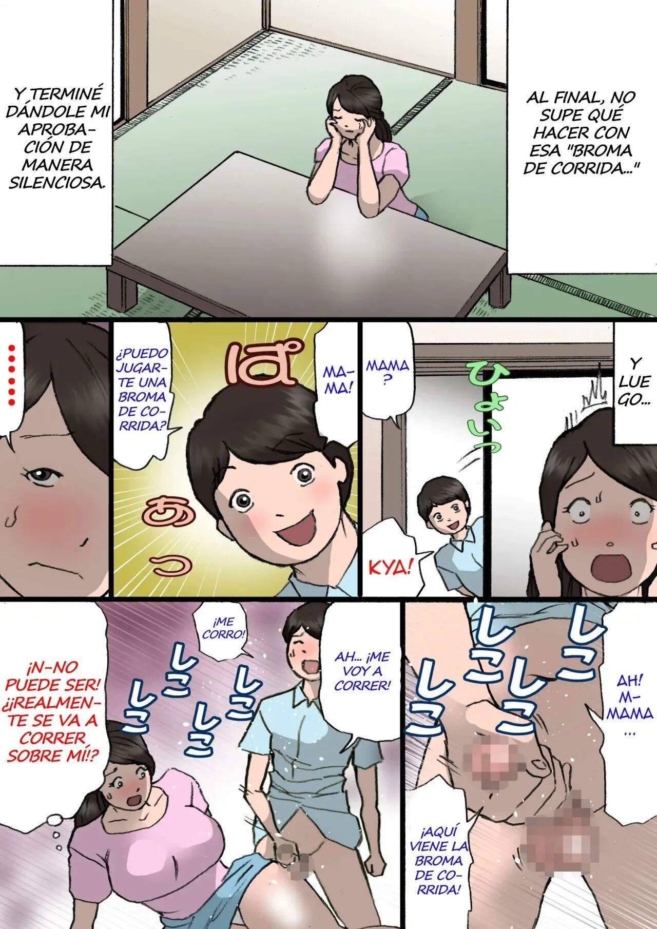 [Shiki Hanana] Okaa-san wa Itazura Musuko o Okorenai [Spanish] [Xavit0_0]