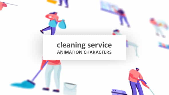 Cleaning service - Character Set - VideoHive 32842622