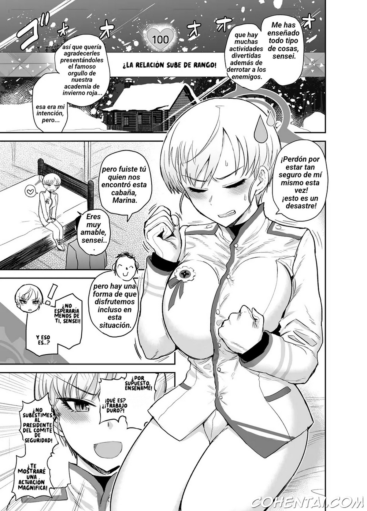 Totsugeki yori Tanoshii Koto – The only thing more fun than assault is sex! (Blue Archive) xxx comics manga porno doujin hentai español sexo 