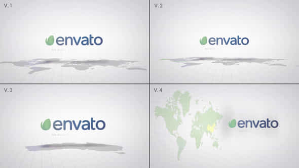 Clean Logo Maps - VideoHive 23854772