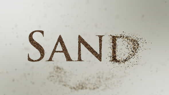Sand Particles Logo Reveal - VideoHive 23765350