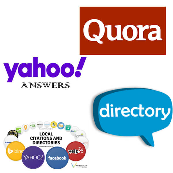 PBN posts, Quora Answers, Yahoo Answers, High DA Profiles Backlinks, Directory Submission Service, Local Citations Service