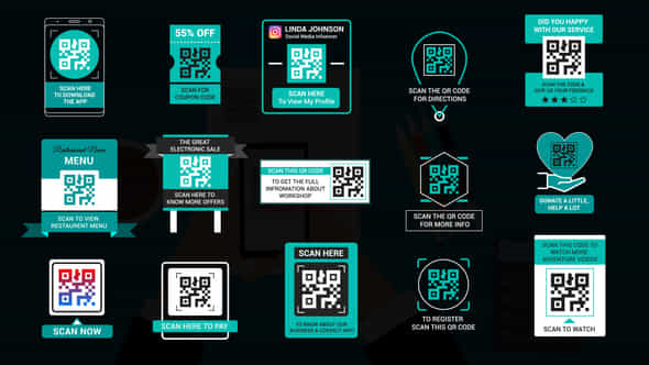 Qr Code Titles - VideoHive 50956785