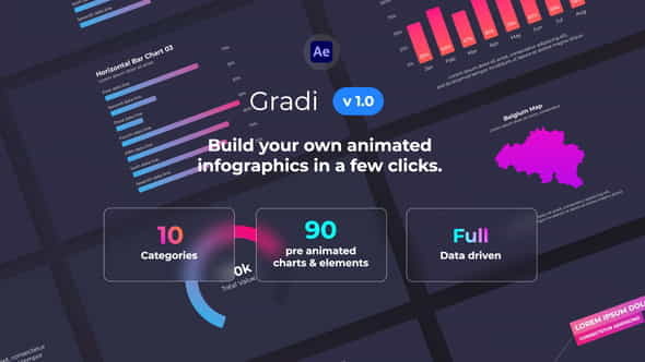 Gradi - Gradient Infographics - VideoHive 32098103