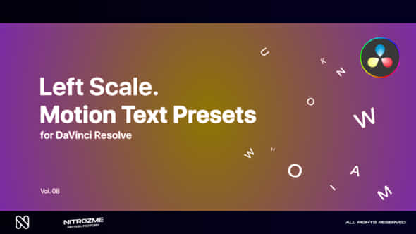 Left Scale Motion - VideoHive 47045101