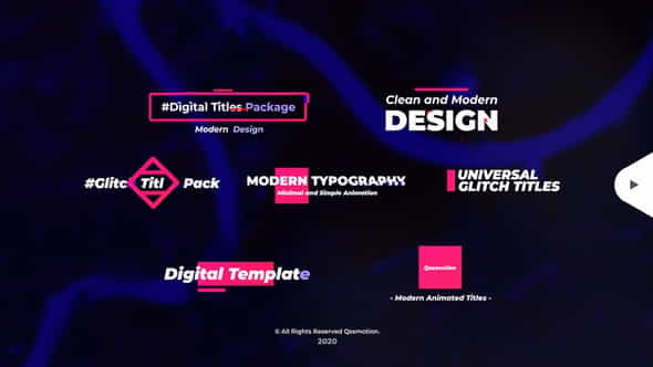 Glitch Titles Kit - VideoHive 29713543