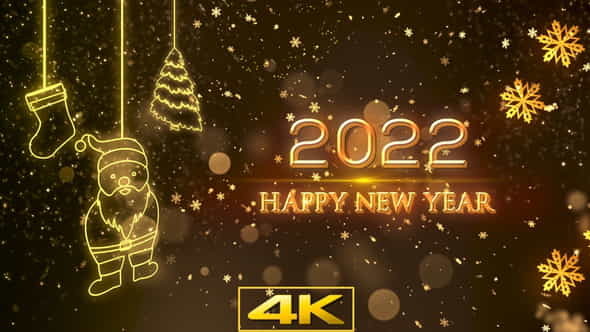 2022 Happy New Year Intro - VideoHive 34613870