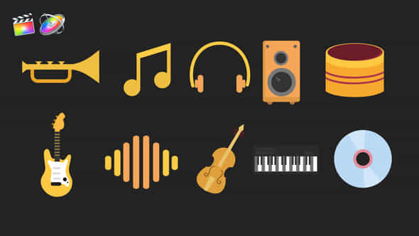 Music Animated Icons - VideoHive 37919917