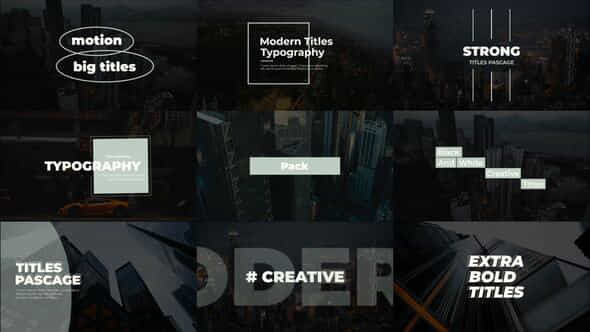 Big Titles 10 After Effects - VideoHive 53062871
