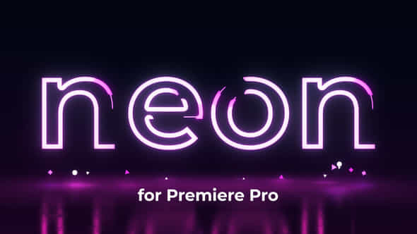 Neon Text Logo - VideoHive 45710873