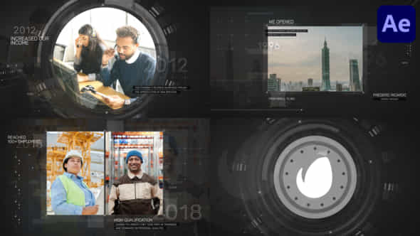 Corporate History Slides After Effects - VideoHive 50405861