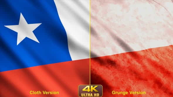 Chile Flags - VideoHive 24631093