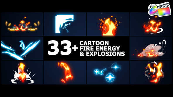 Cartoon Fire Energy - VideoHive 38412580