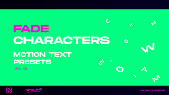 Characters Motion Text - VideoHive 45757014