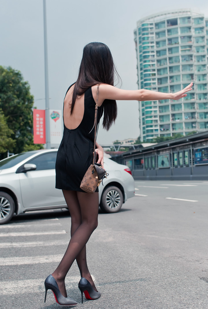 Xiu Ren.com Boy Yi Guangzhou Outdoor Taxi Black Silk reveals a picture 7