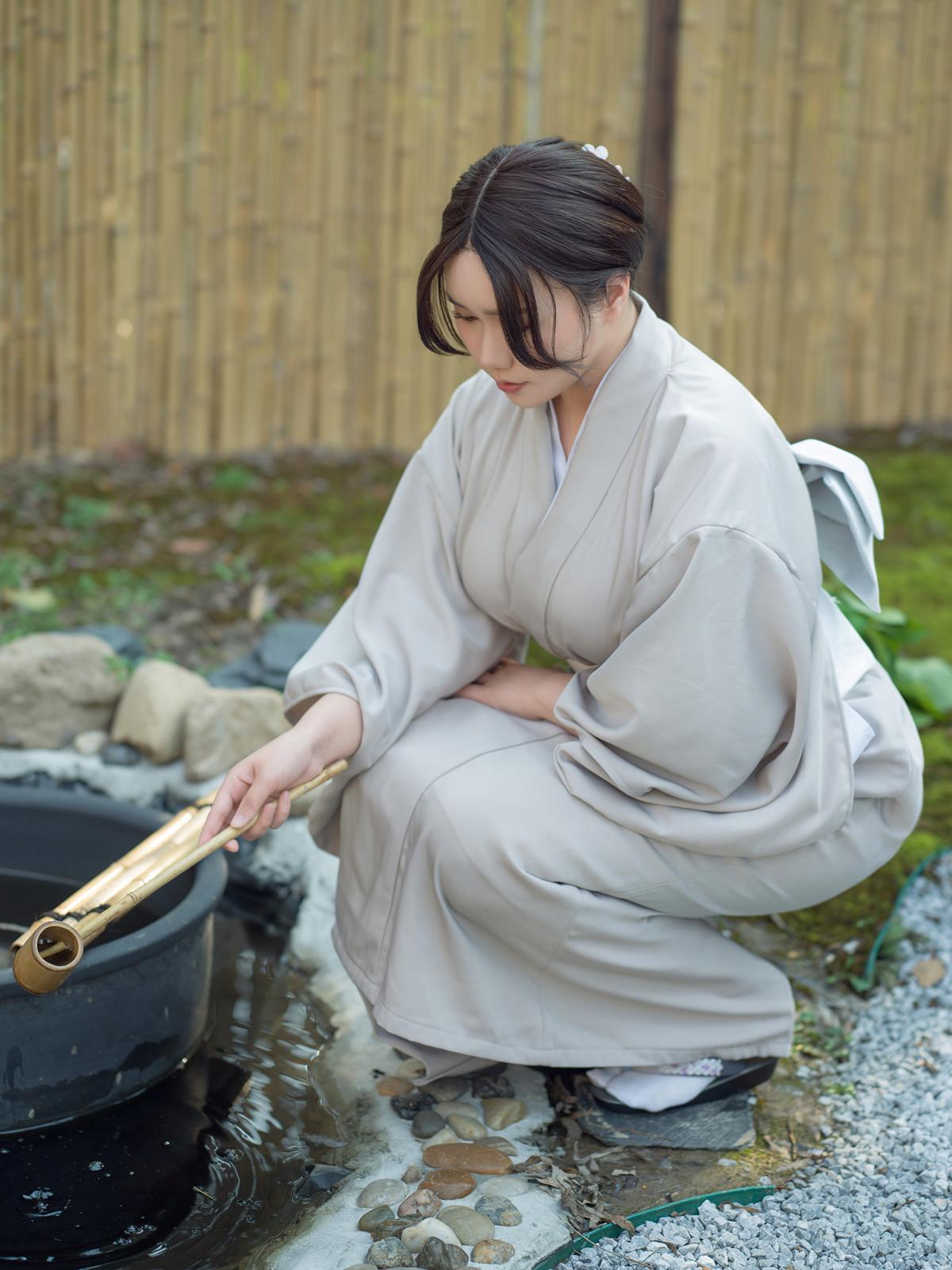 Cosplay 麻花麻花酱 兽耳和服 Kimono Set.01(1)