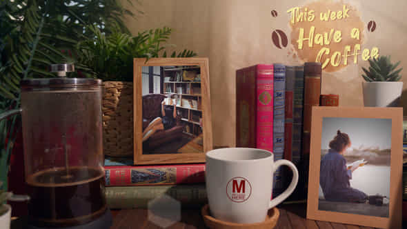Coffee and books - VideoHive 43428837