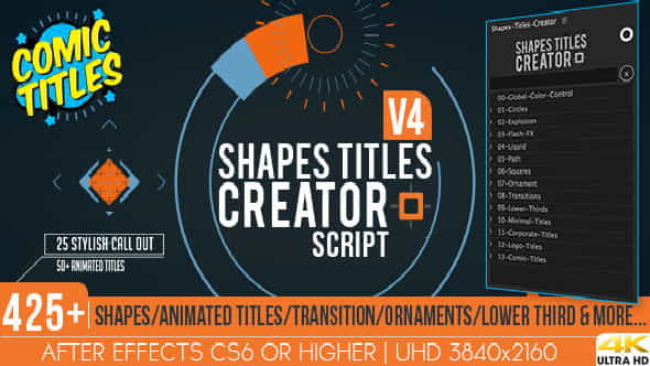 Shapes Titles Creator - VideoHive 20212580