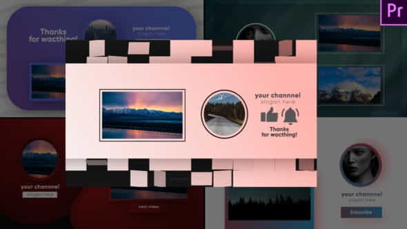 Youtube End Cards- Premiere Pro - VideoHive 26391866