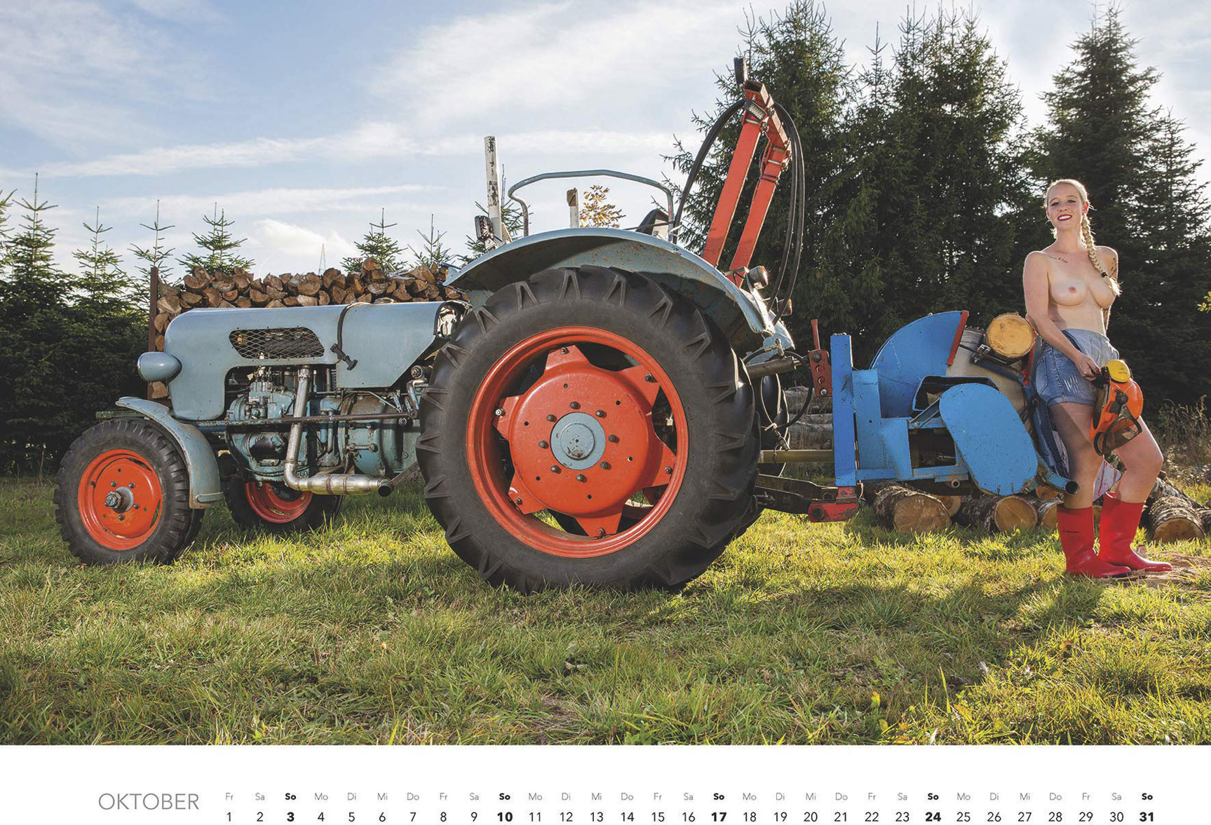 Jungbauerntraume 2021 kalender Эротический календарь -Мечты молодых фермеров 2021- / октябрь