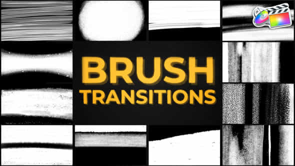 Brush Transitions - VideoHive 46413402