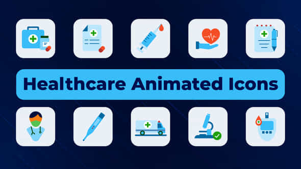 Healthcare Animated Icons - VideoHive 50294383