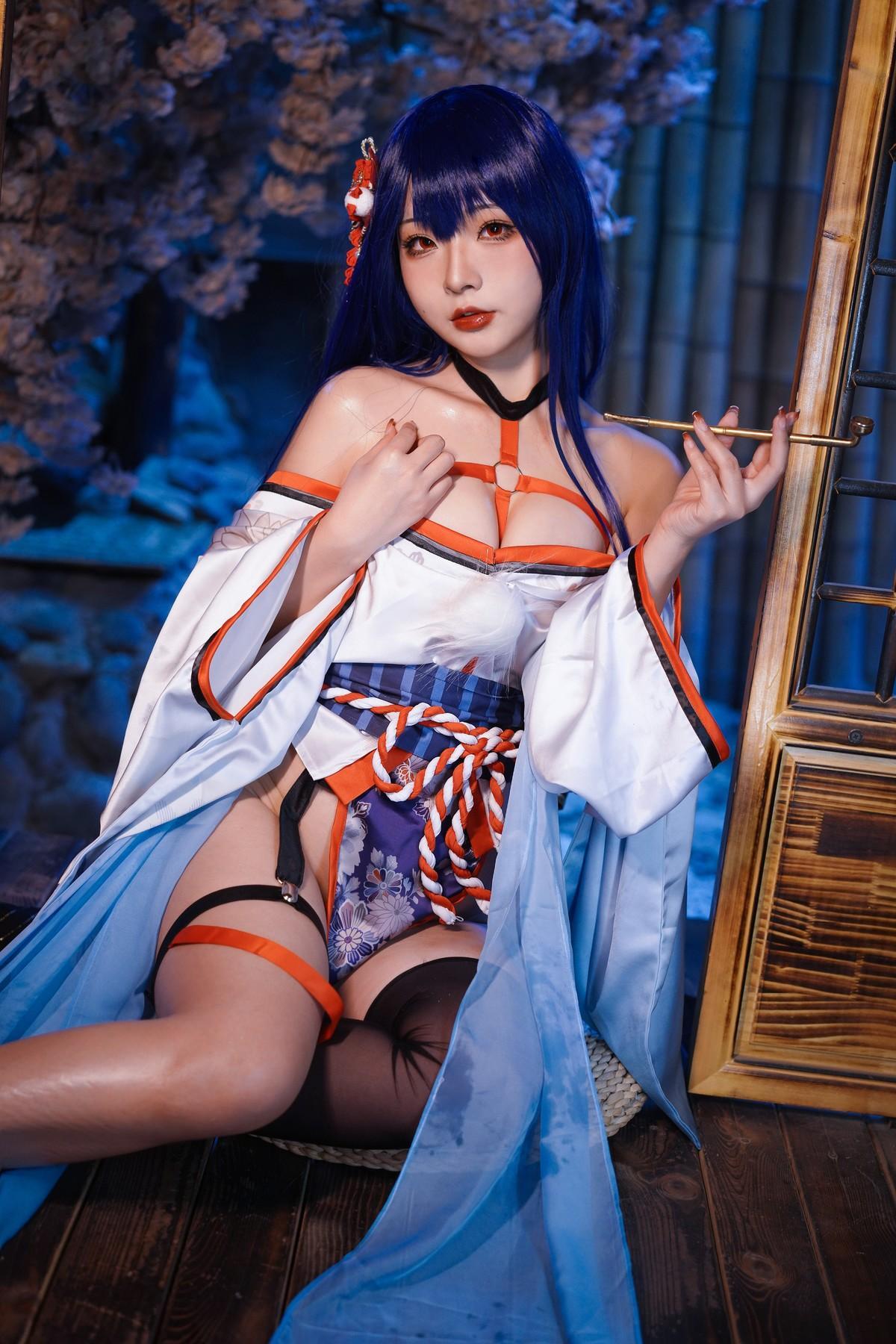 Cosplay Yuuhui玉汇 EroPhone Re 真子-和服抹油 Set.01(3)