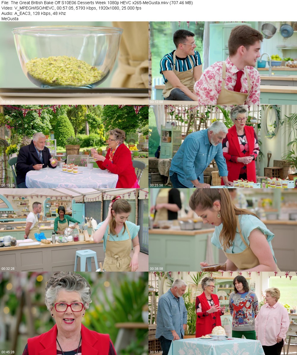 The Great British Bake Off S10E06 Desserts Week 1080p HEVC x265-MeGusta