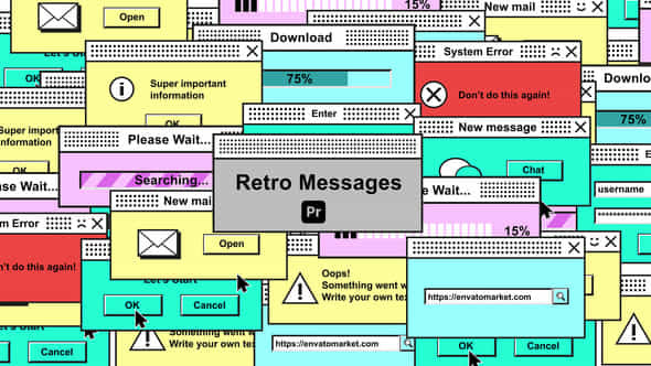 Retro Messages - VideoHive 45981185