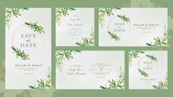 Corners Wedding Invitation - VideoHive 52355871