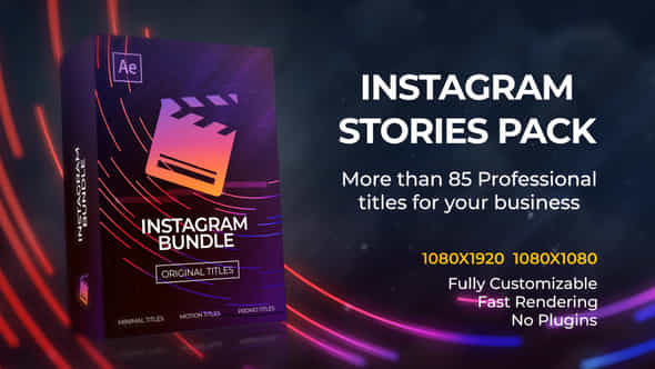 Instagram Stories Motion Titles Library - VideoHive 21975358