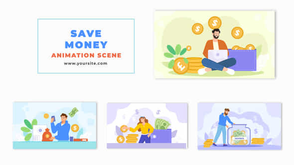 Animated Money Saving - VideoHive 47865164
