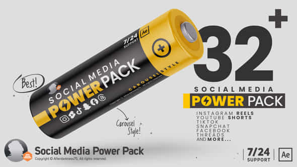 Social Media Power Pack - VideoHive 49652138