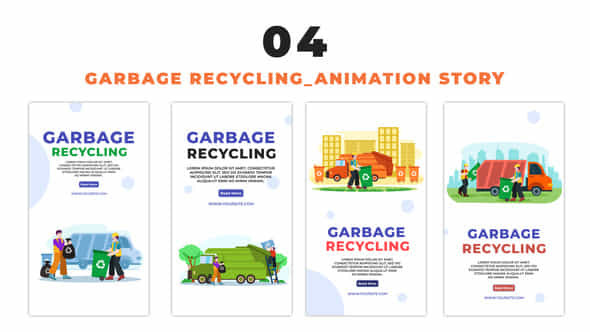 Garbage Recycling Cartoon - VideoHive 48626604
