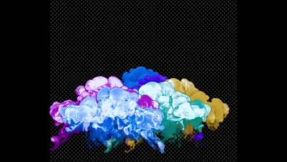 Multicolored Colorful Smoke Explosions - VideoHive 24376982