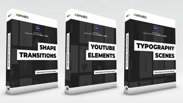 Typography Scenes Lower Thirds YouTube - VideoHive 25500918