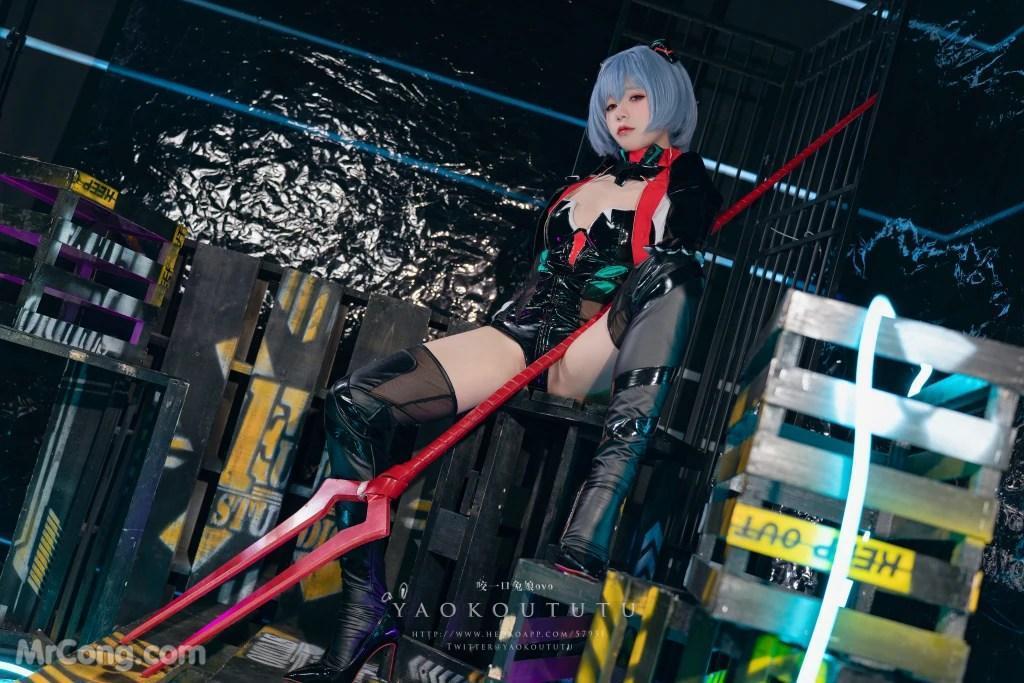 Coser@黏黏团子兔:『黑凌波』&小剧场 (50 photos )(15)