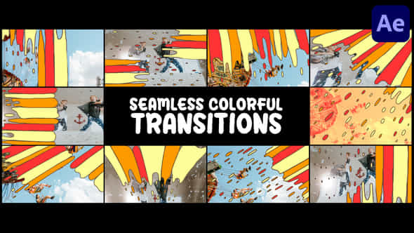 Seamless Colorful Transitions - VideoHive 45839549
