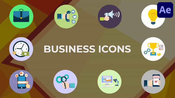 Animated Business Icons - VideoHive 45973444