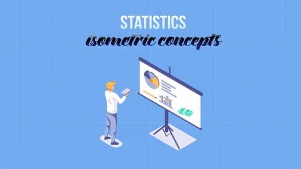Statistics - Isometric Concept - VideoHive 29057296