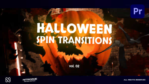 Halloween Spin Transitions - VideoHive 48475288