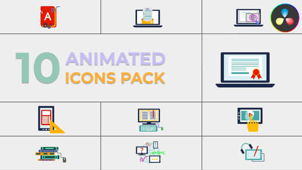 Education Icons Pack - VideoHive 47795795