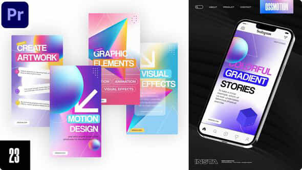 Colorful Gradient Instagram - VideoHive 43254958