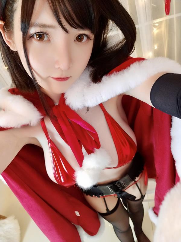 网红一小央泽coser-圣诞兔(27)