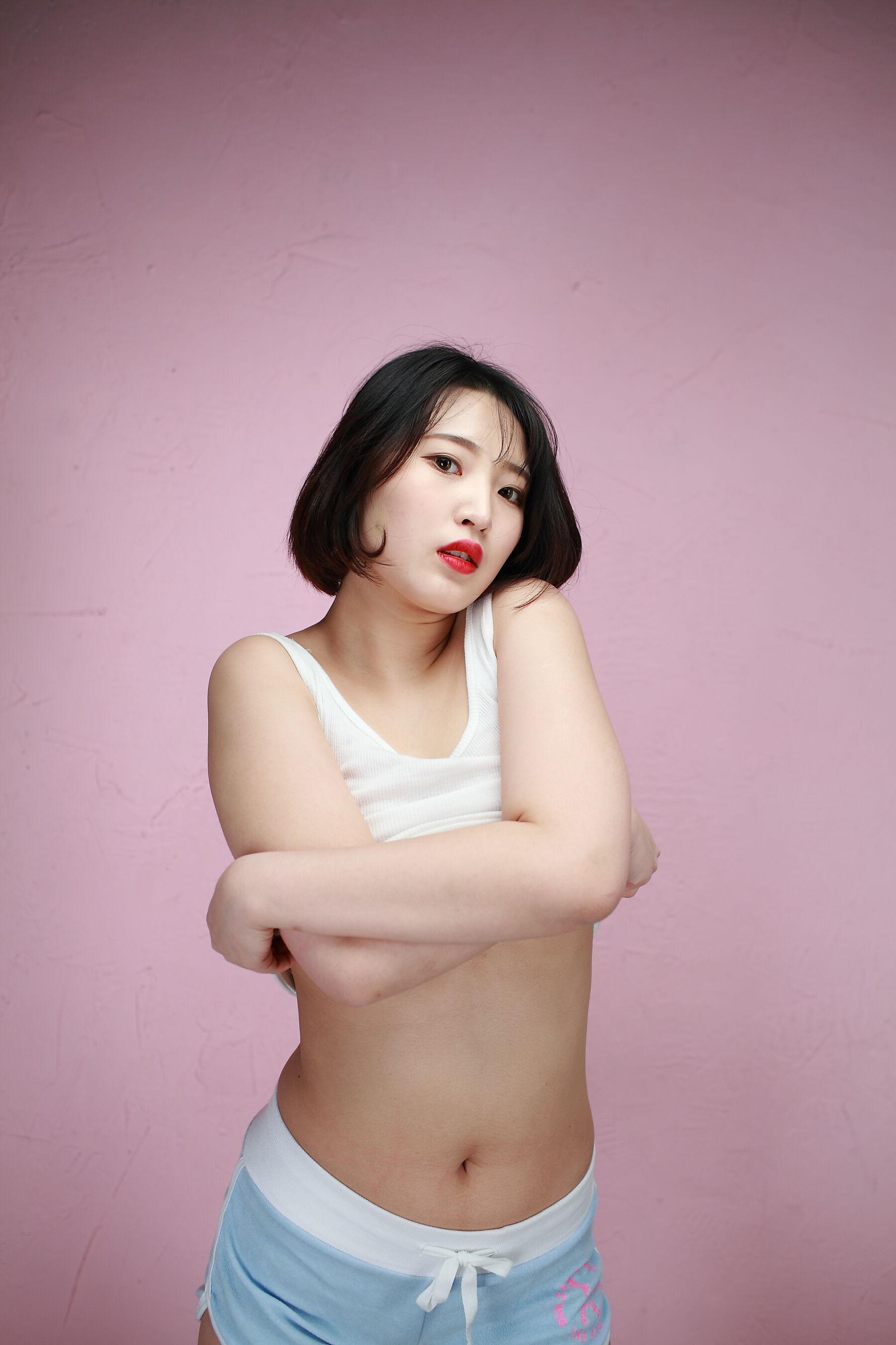 韩模人体 韩模尤娜（유나）人体私拍套图(163)