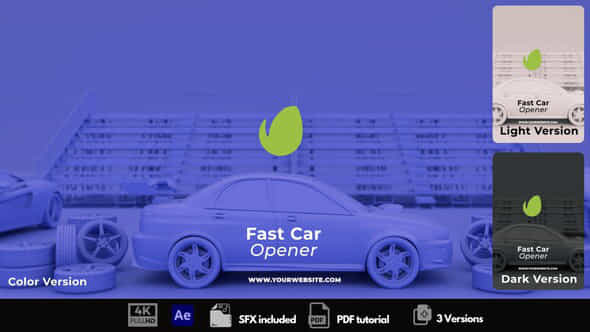 Fast Car Opener - VideoHive 50039974