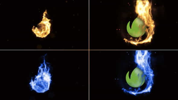 Sphere Fire Logo Reveal - VideoHive 9239367