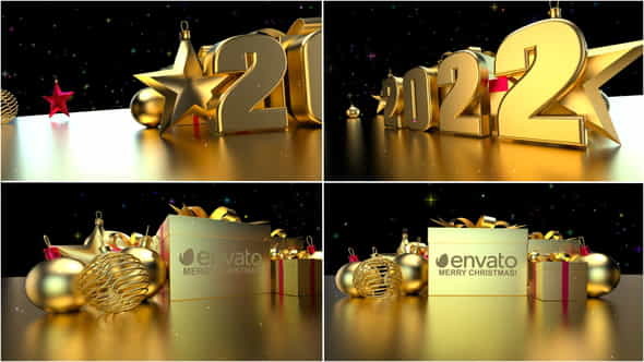 Christmas Gift Logo 2022 - VideoHive 22915809
