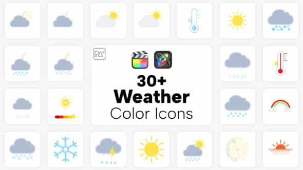 Weather Icons - VideoHive 45849156